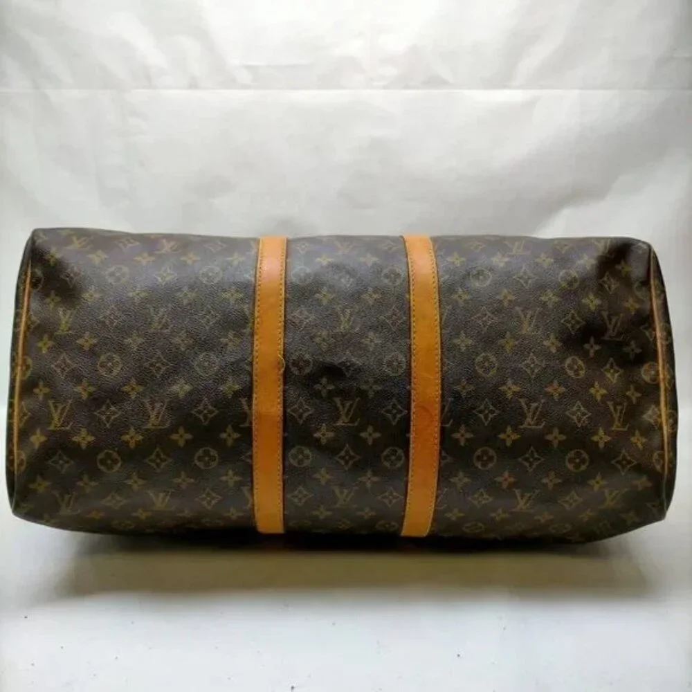 Louis Vuitton LV Boston Bag Keepall 55 Browns Monogram